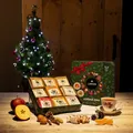 LEROS Voňavá zima dárková čajová plechová krabička 9x6 sáčků -