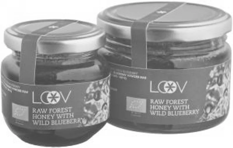 Loov Med lesní s divokou lesní borůvkou 150g Bio
