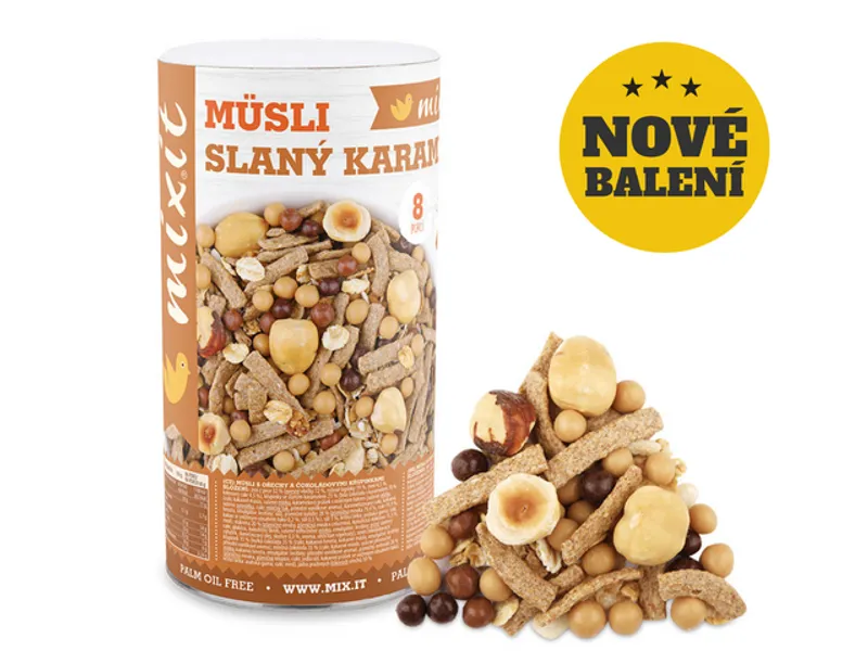 Mixit Müsli Pečený Mixit - Slaný karamel 490g
