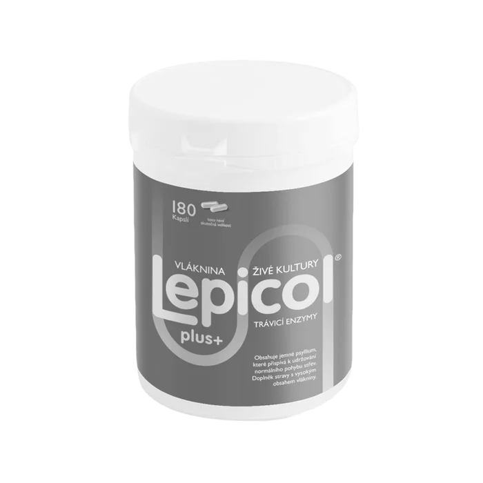 Lepicol Plus trávící enzymy 180 kapslí
