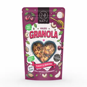NATU Paleo granola třešně a mandle 350 g