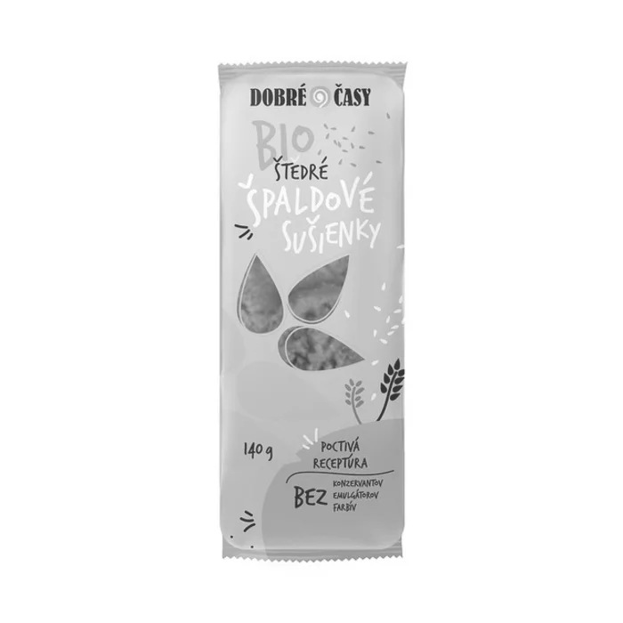 Dobré časy Sušenky špaldové štědré 140 g BIO