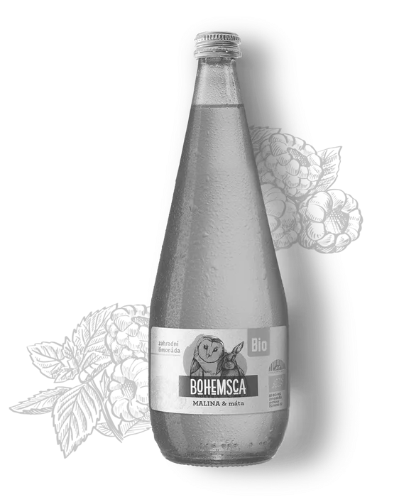 Bohemsca Limonáda Malina a máta 700ml Bio
