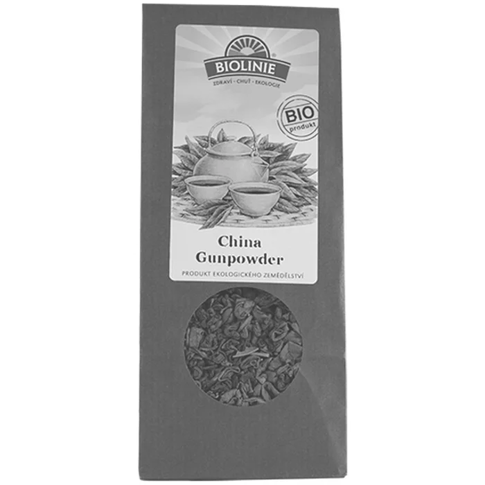 Biolinie Čaj China Gunpowder sypaný 50 g BIO