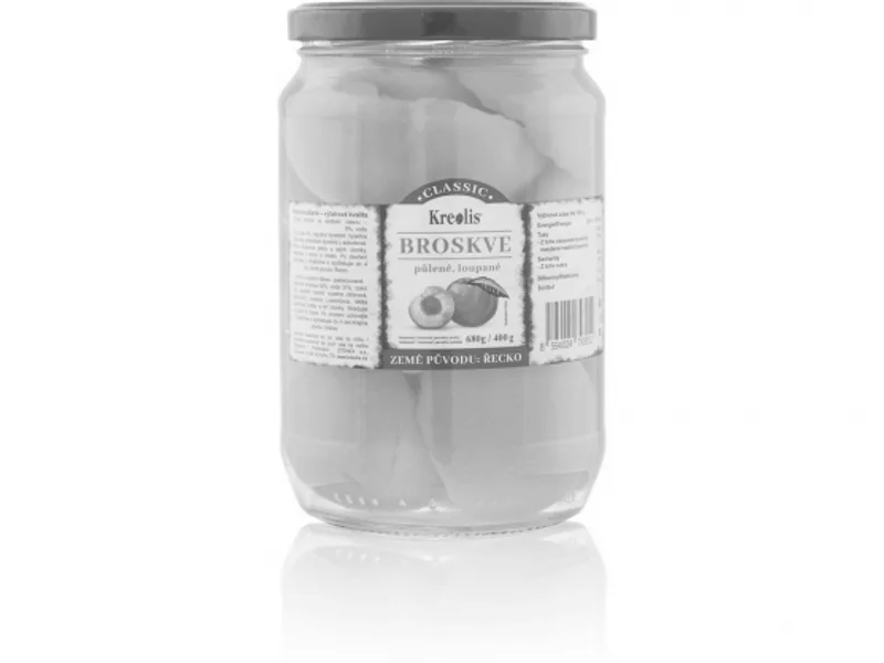 Kreolis Broskve půlené loupané kompot 680 g