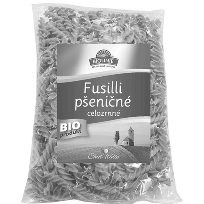 Biolinie Fusilli pšeničné celozrnné 500g BIO