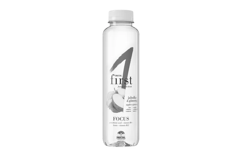 Fructal Funkční voda Focus jablko a ženšen 500ml