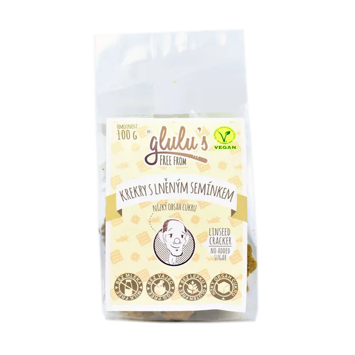 Glulu´s Krekry s lněným semínkem 100g