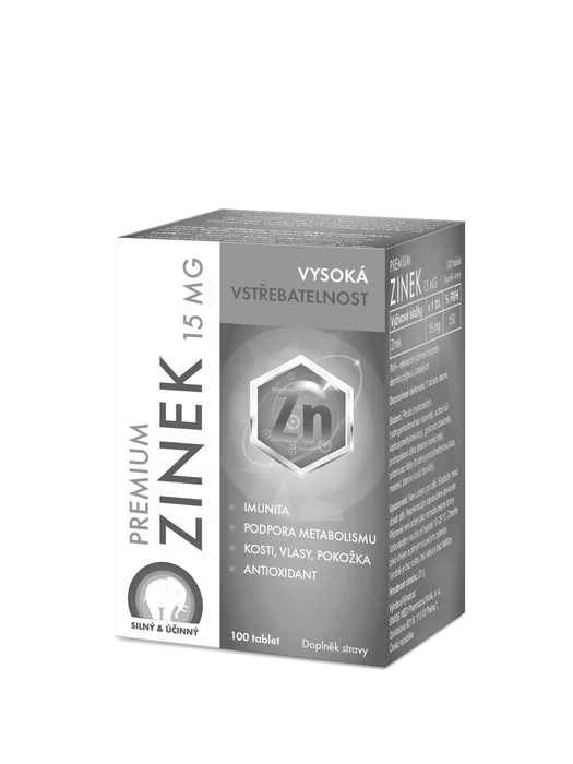 Premium Zinek 15mg 100 tablet