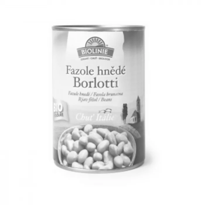 Biolinie Fazole hnědé Borlotti sterilované 400g Bio