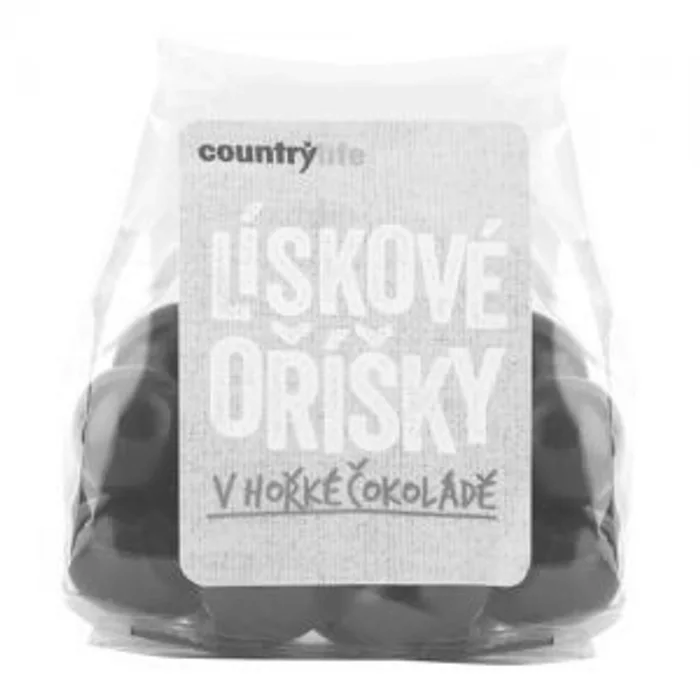 Country Life Lískové oříšky v hořké čokoládě 100g