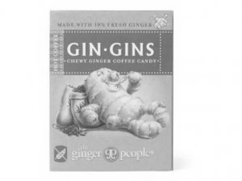 Gin Gins Hot Coffee zázvorové žvýkací bonbony s kávou 42g