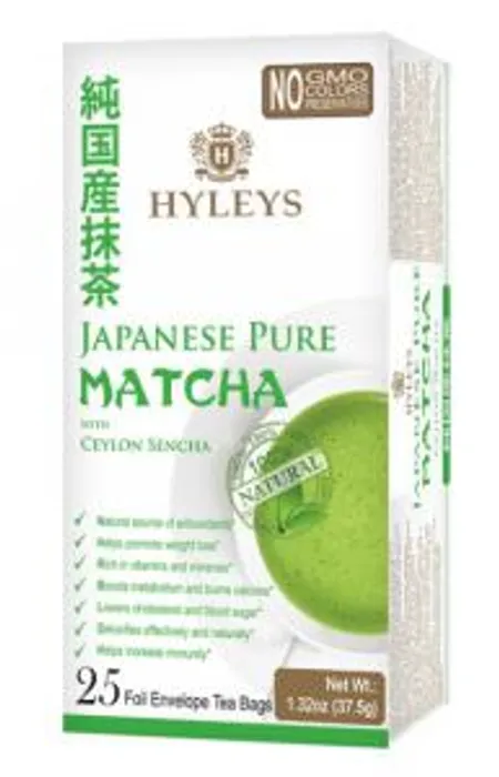 Hyleys Matcha čaj s cejlonským Sencha čajem sáčky 25 x 1,5 g