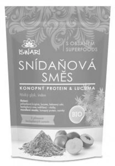 Iswari směs snídaňová konopný protein, lucuma bio 300 g
