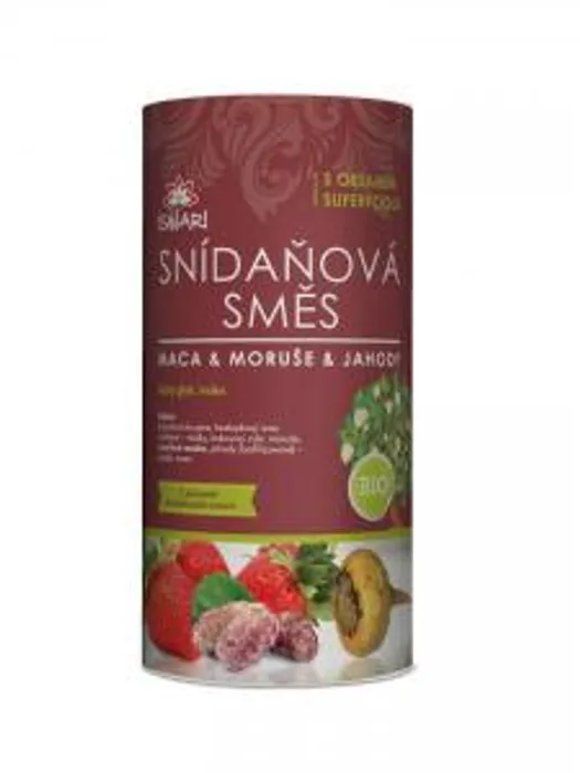 Iswari Bio snídaňová směs maca & moruše & jahoda 800g