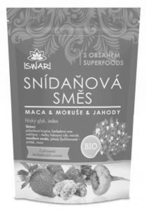 Iswari směs snídaňová maca, moruše a jahody bio 300 g