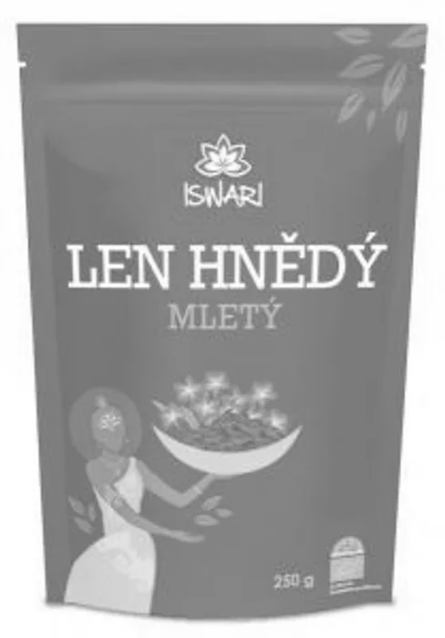 Iswari Len hnědý mletý 250 g Bio
