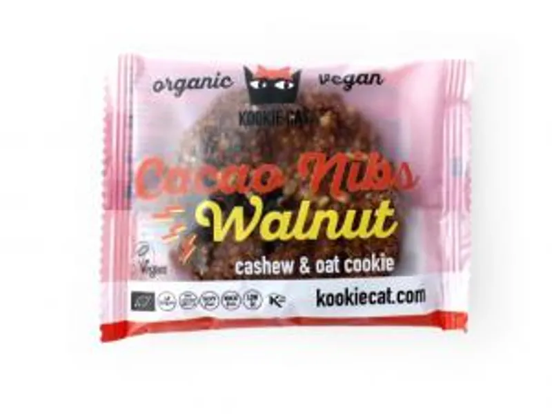 Kookie Cat Koláček kakaové boby a vlašské ořechy Bio 50g