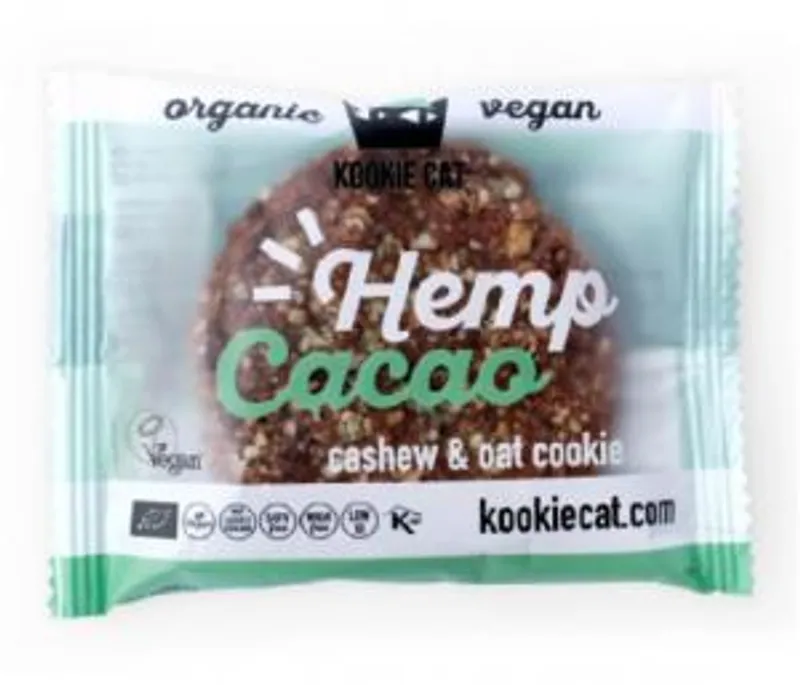 Kookie Cat Koláček konopná semínka a kakao Bio 50g