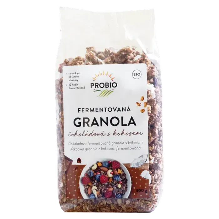 PROBIO Granola fermentovaná čokoládová s kokosem 300 g BIO
