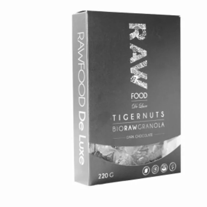 Rawfood TigerNut Raw Granola tmavá čokoláda Bio 220g