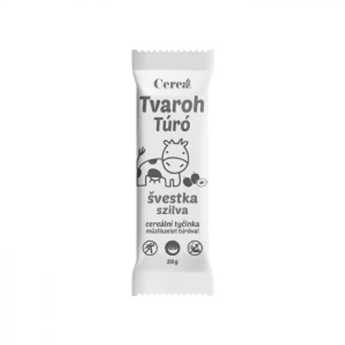 CEREA tyčinka tvaroh-švestka 28g