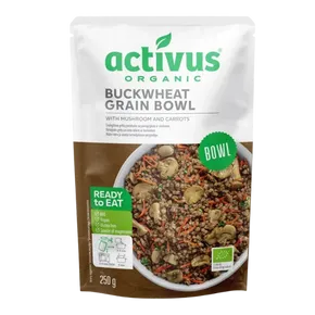 Activus Grain bowl s pohankou, houbami a mrkví 250 g BIO