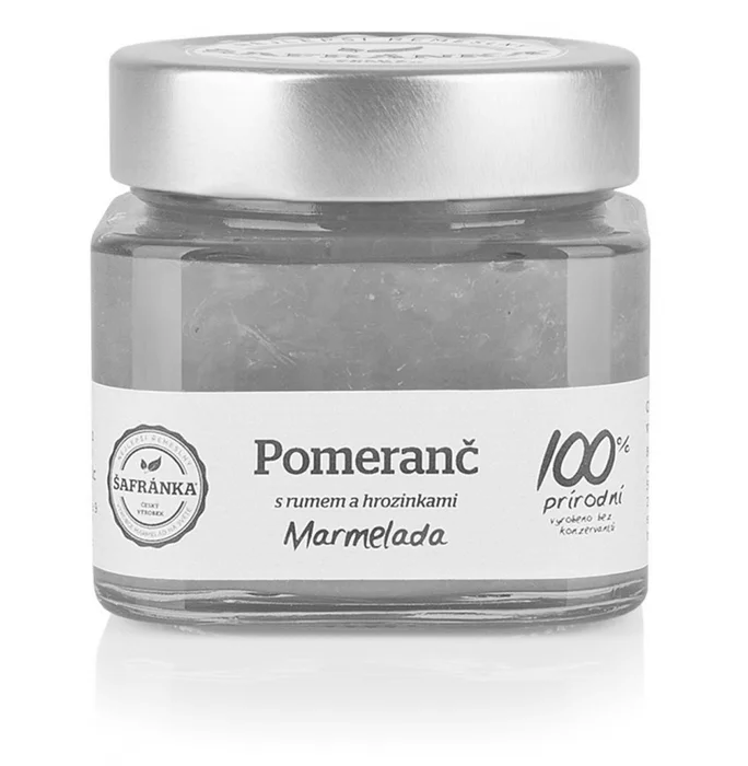 Šafránka Pomerančová marmeláda s rumem a rozinkami 270g