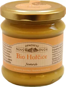 Opatství Nový Dvůr Hořčice jemná 210 g BIO