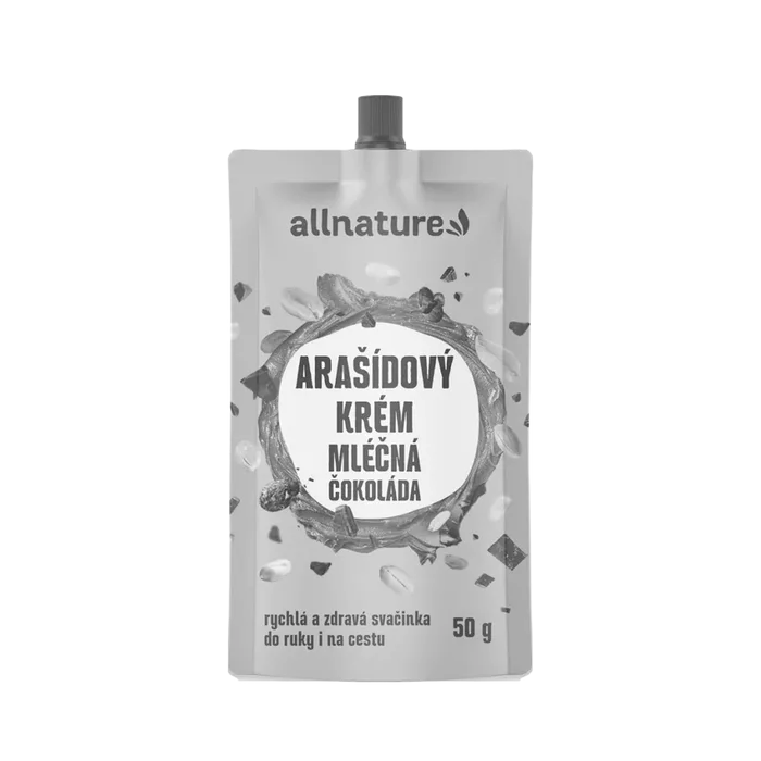 Allnature Arašídový krém s mléčnou čokoládou 50 g