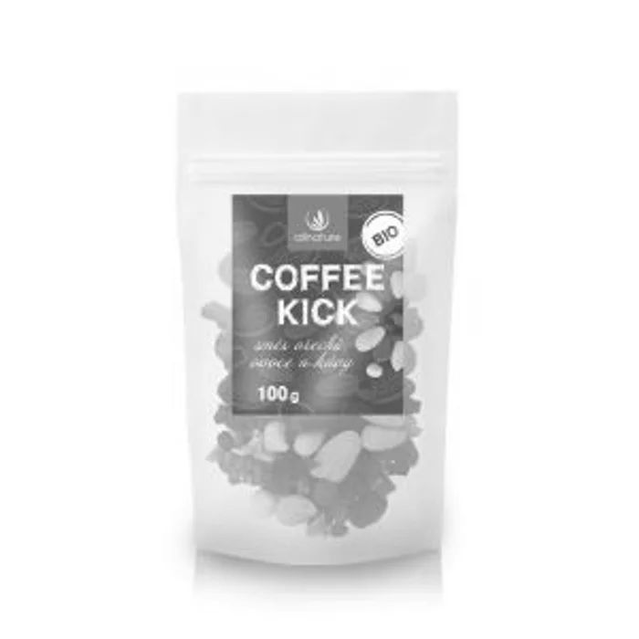 Allnature Coffee kick - směs ořechů, ovoce a kávy 100g Bio