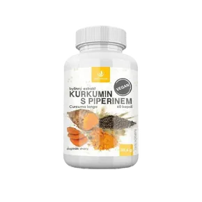Allnature Kurkumin s piperinem bylinný extrakt 60 kapslí