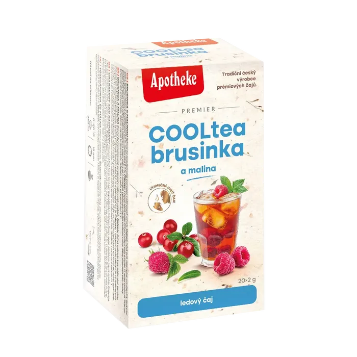 Apotheke COOLTEA Brusinka s malinou 20x2g