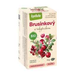 Apotheke Čaj Brusinkový s rakytníkem 20x1,8 g BIO