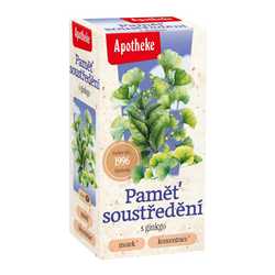 Apotheke Čaj Paměť soustředění s gingko 20x1,5 g