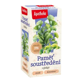 Apotheke Čaj Paměť soustředění s gingko 20x1,5 g