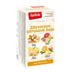 Apotheke Premier Zázvorovo-citrusové 4v1 20 nálevových sáčků