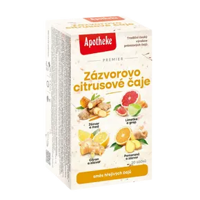 Apotheke Premier Zázvorovo-citrusové 4v1 20 nálevových sáčků
