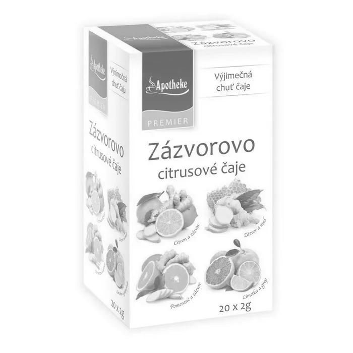 Apotheke Premier Zázvorovo citrusové čaje 4v1 20x2 g