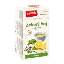 Apotheke Premier Zelený čaj s citronem 20 x 2 g