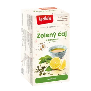 Apotheke Premier Zelený čaj s citronem 20 x 2 g