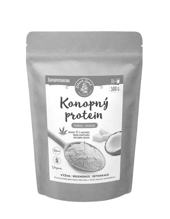 Zelená Země Konopný protein kokos a ananas 500 g