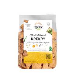 PROBIO Krekry fermentované žito, cizrna, len, sezam 100 g
