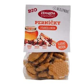 Biopekárna Zemanka Bezlepkové bio perníčky s pohankou a medem 100 g BIO