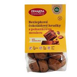 Biopekárna Zemanka bezlepkové čokoládové bio hrudky s pohankou 100 g BIO