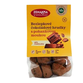Biopekárna Zemanka bezlepkové čokoládové bio hrudky s pohankou 100 g BIO