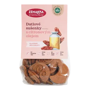 Biopekárna Zemanka Datlové bio sušenky s citronovým olejem 100g BIO