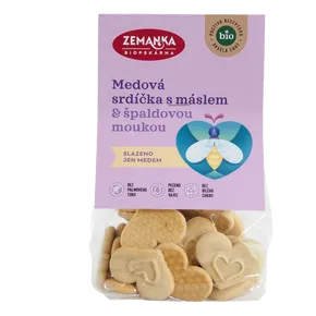 Biopekárna Zemanka Srdíčka medová s máslem 100 g BIO