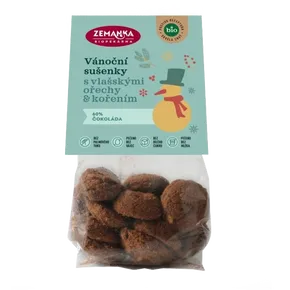 Biopekárna Zemanka Vánoční sušenky s vlašskými ořechy a kořením 100g Bio