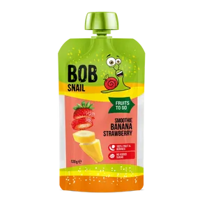 Bob Snail Kapsička smoothie banán a jahoda 120 g